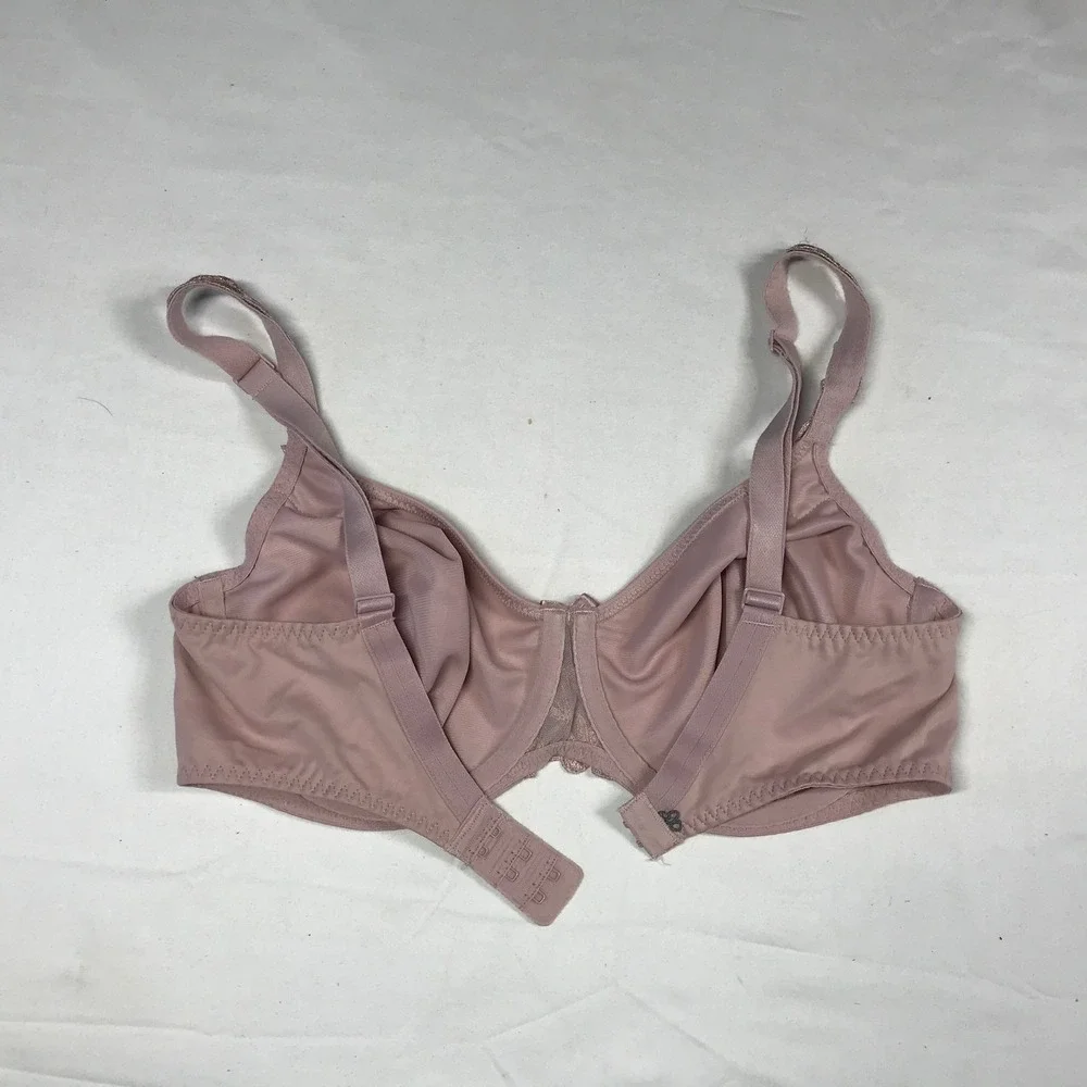 Simone Perele 131382 Underwire Bra Dusty Rose Pink Embroidered Lace 32E 70E